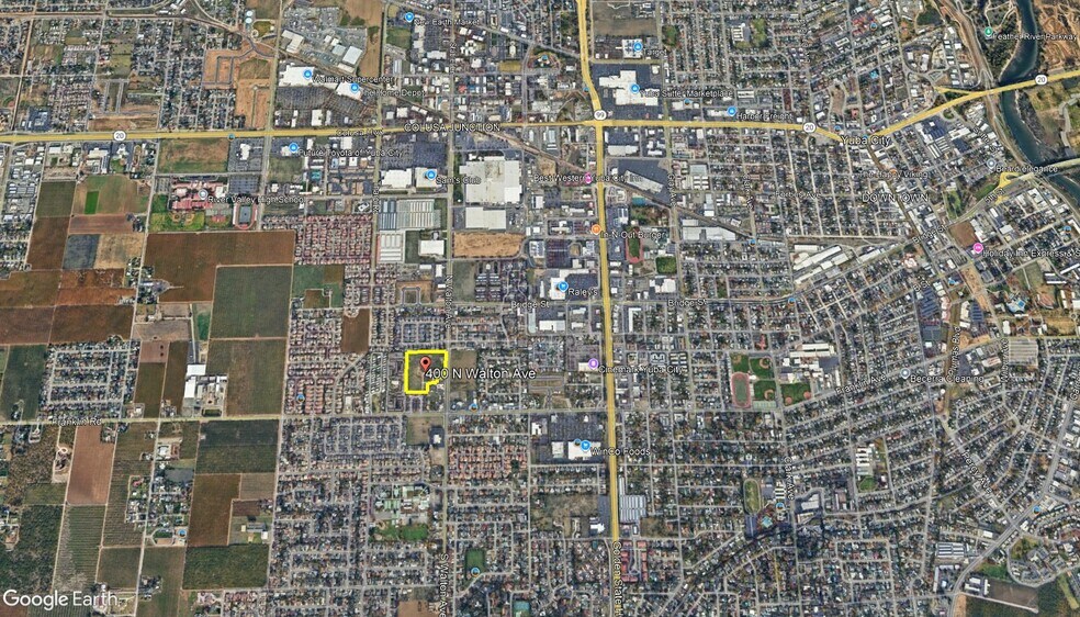 400 N Walton Ave, Yuba City, CA à vendre - Aérien – Image 3 sur 4