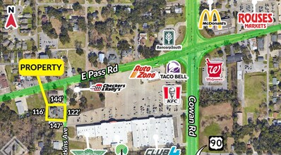 777 Watkins Ave, Gulfport, MS - Vue aérienne  vue de carte