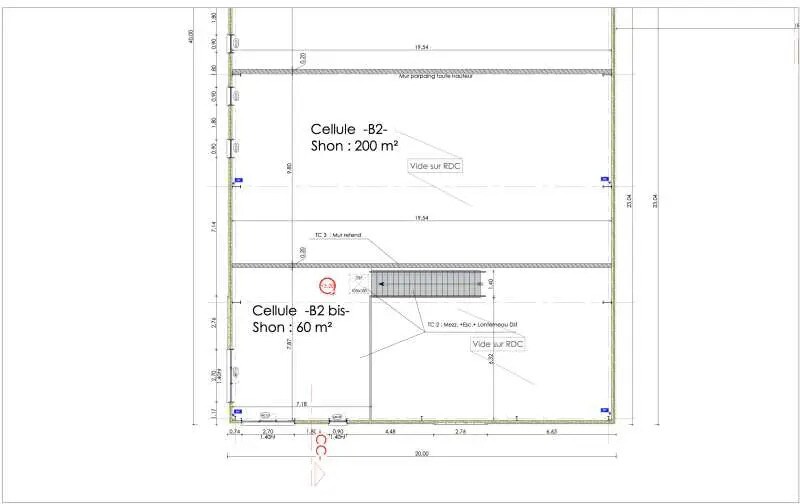 Local d’activités dans Cormelles-le-Royal à louer - Plan d’étage – Image 3 sur 3