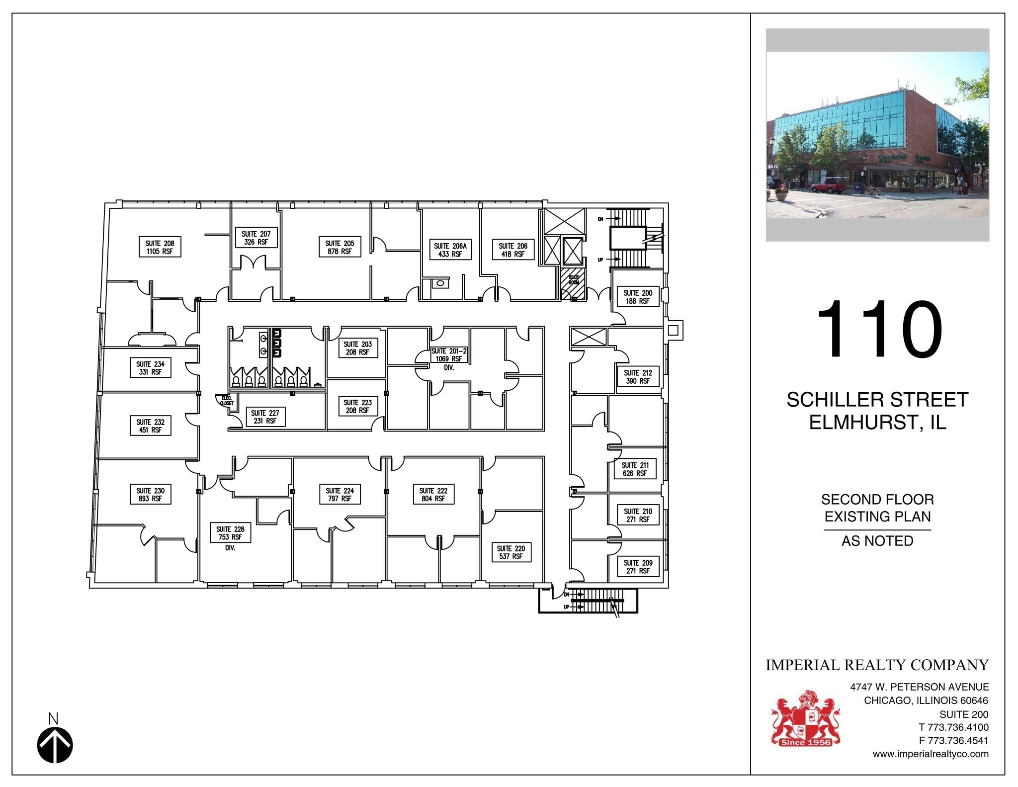 110 E Schiller St, Elmhurst, IL à louer Plan de site– Image 1 sur 3