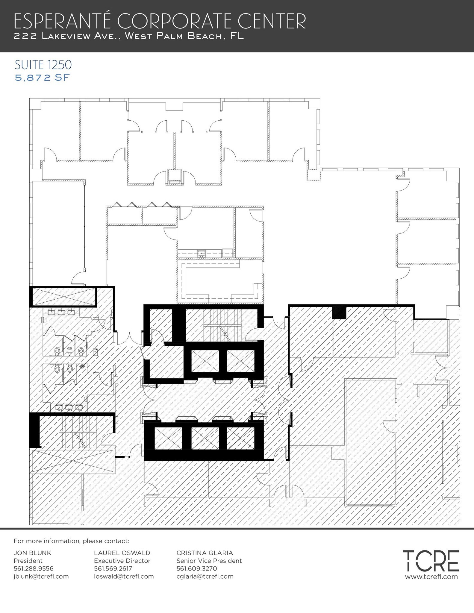 222 Lakeview Ave, West Palm Beach, FL à louer Plan d’étage– Image 1 sur 1