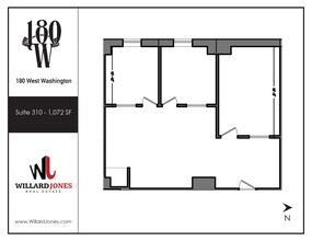 180 W Washington St, Chicago, IL à louer Plan d’étage– Image 1 sur 1