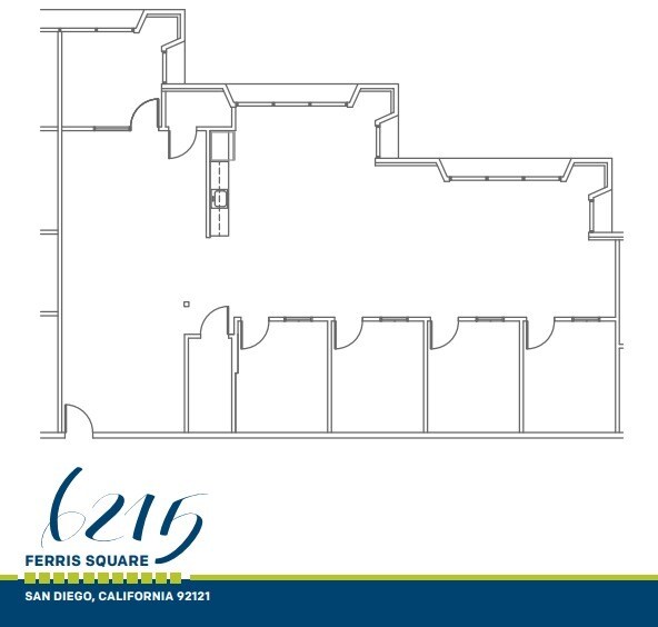 6215 Ferris Sq, San Diego, CA à louer Plan d’étage– Image 1 sur 2