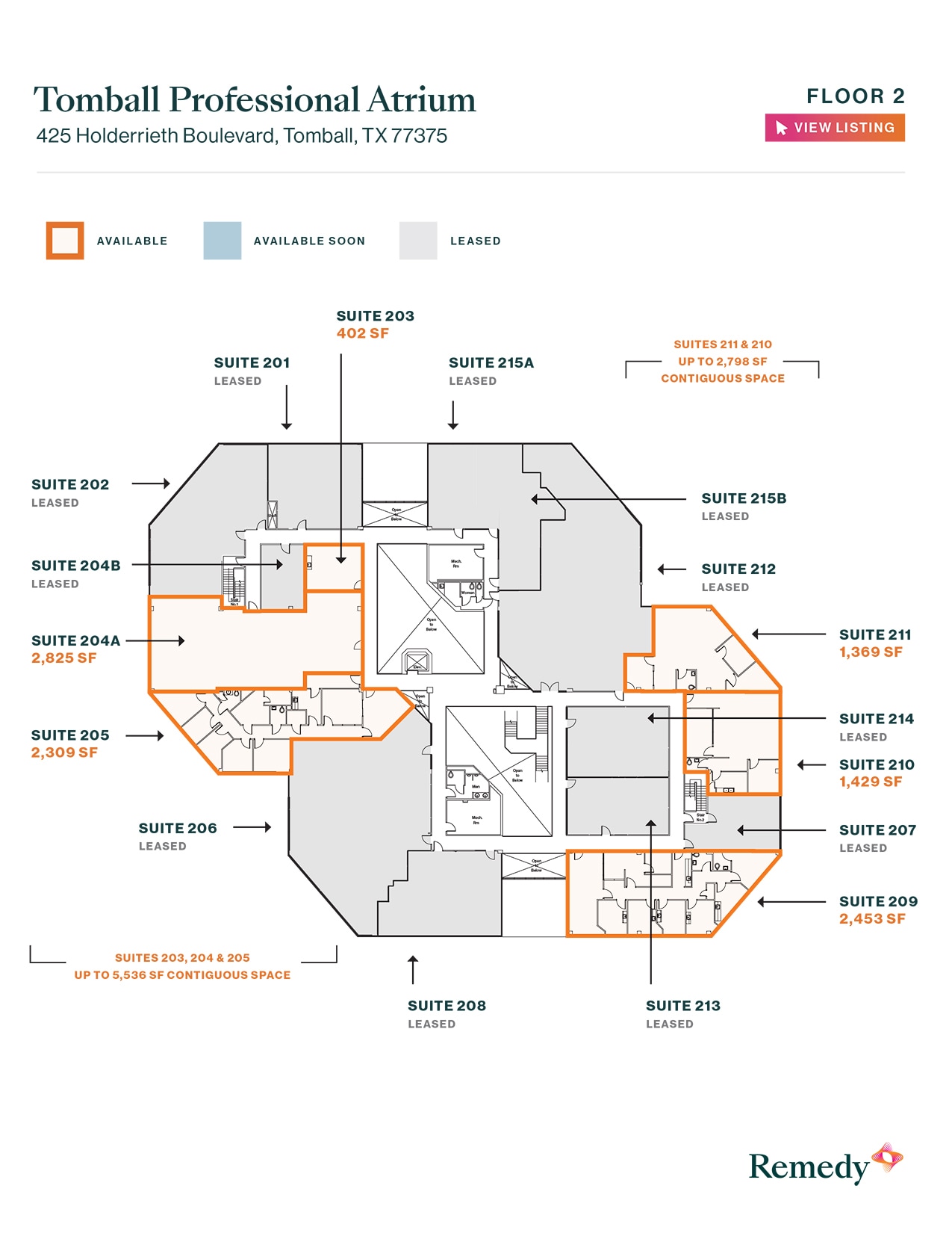 425 Holderrieth Blvd, Tomball, TX à louer Plan d’étage– Image 1 sur 1