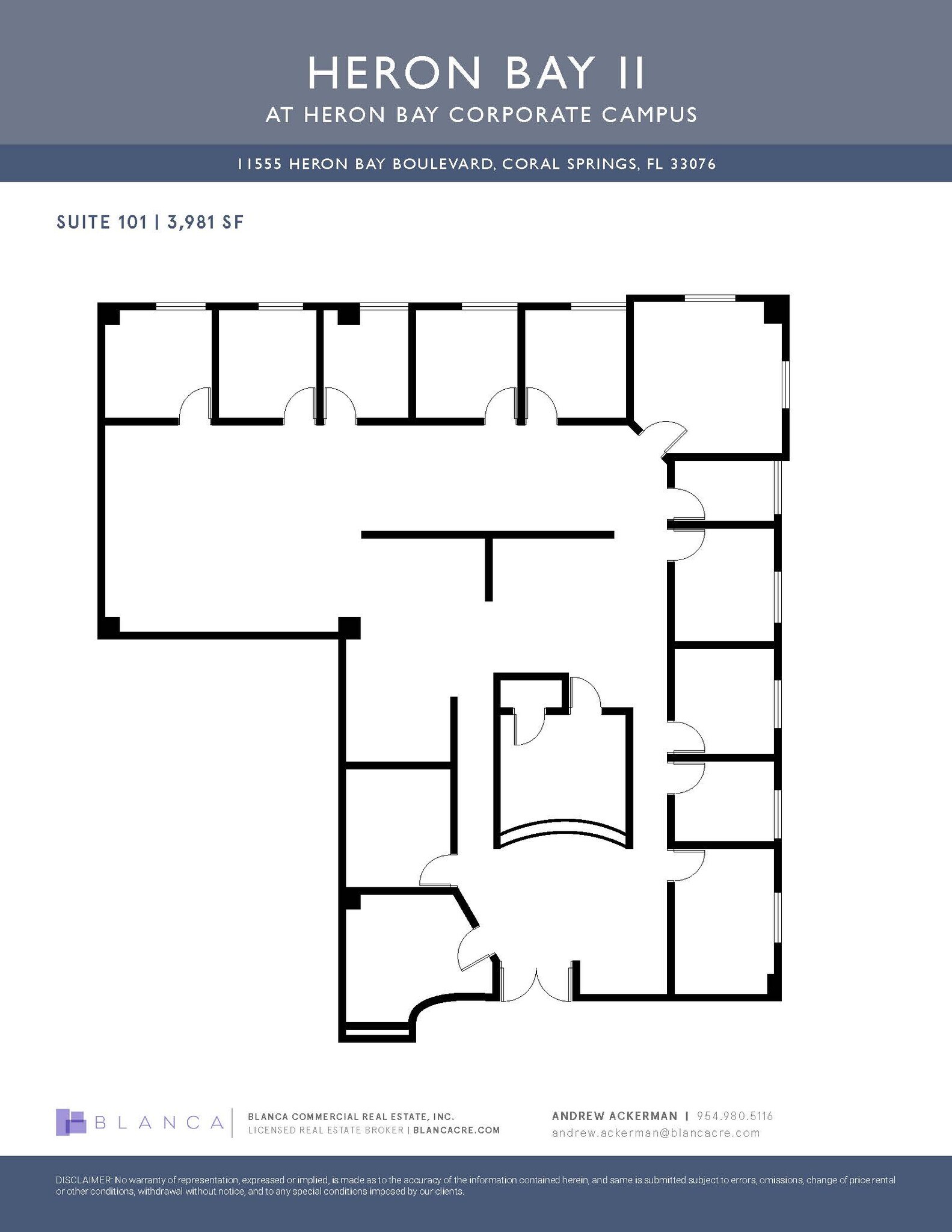 11555 Heron Bay Blvd, Coral Springs, FL à louer Plan d’étage– Image 1 sur 1