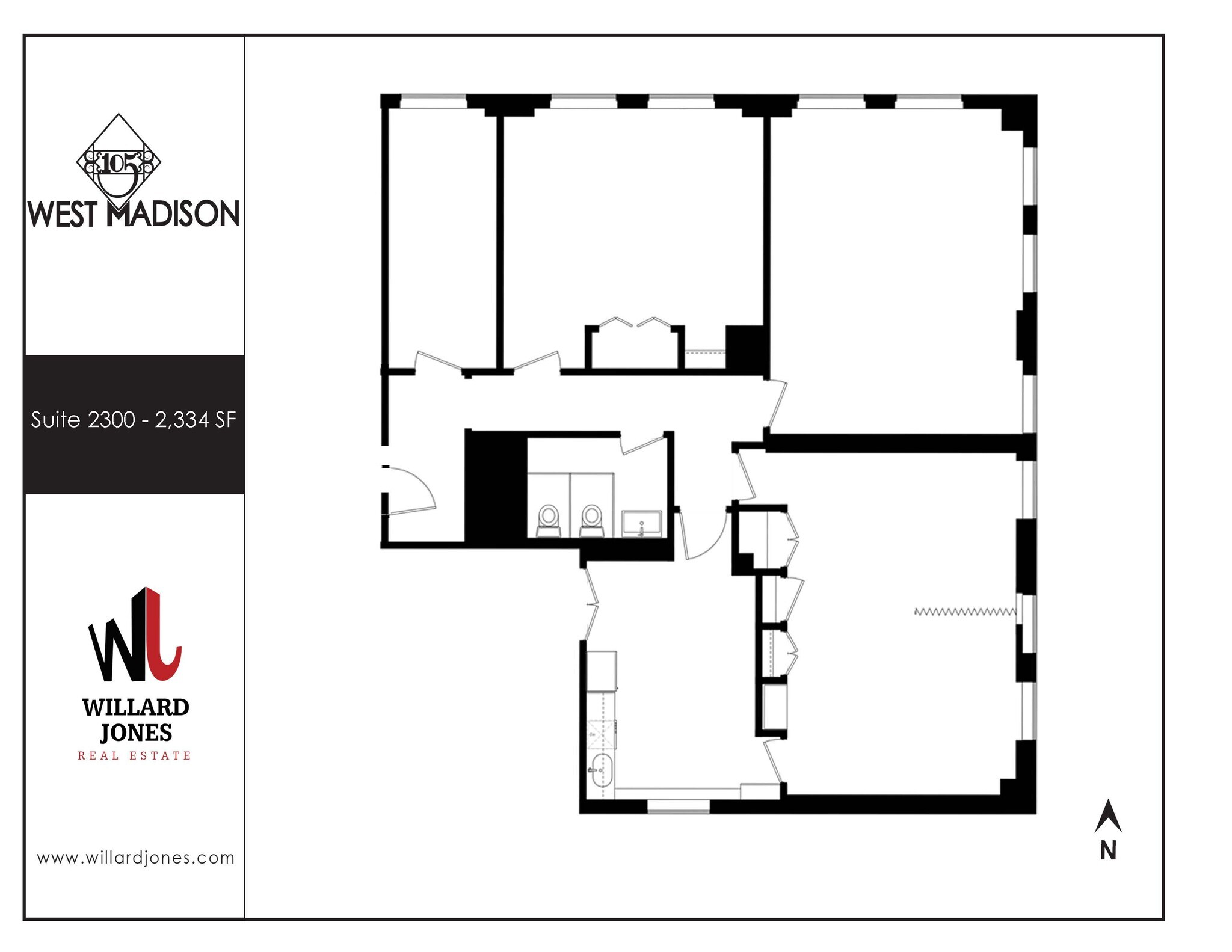 105 W Madison St, Chicago, IL à louer Plan d’étage– Image 1 sur 1