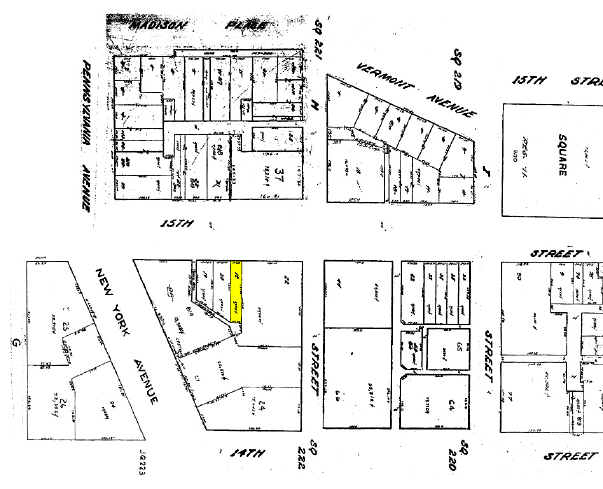 729 15th St NW, Washington, DC à vendre - Plan cadastral – Image 2 sur 4