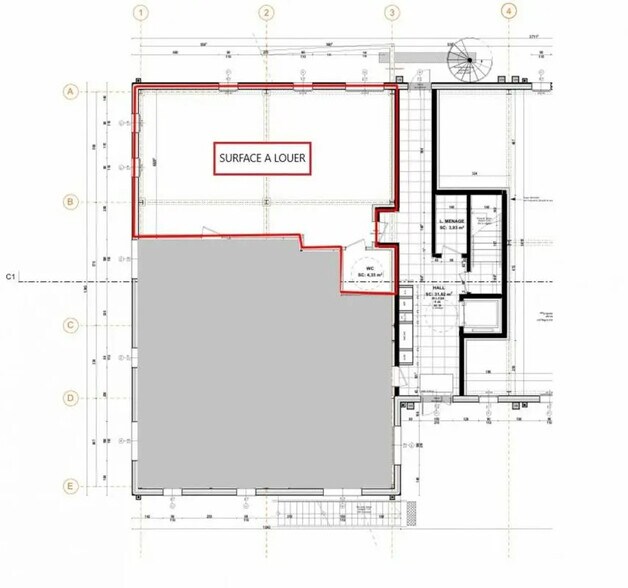 Bureau dans Rots à louer - Plan d’étage – Image 3 sur 3
