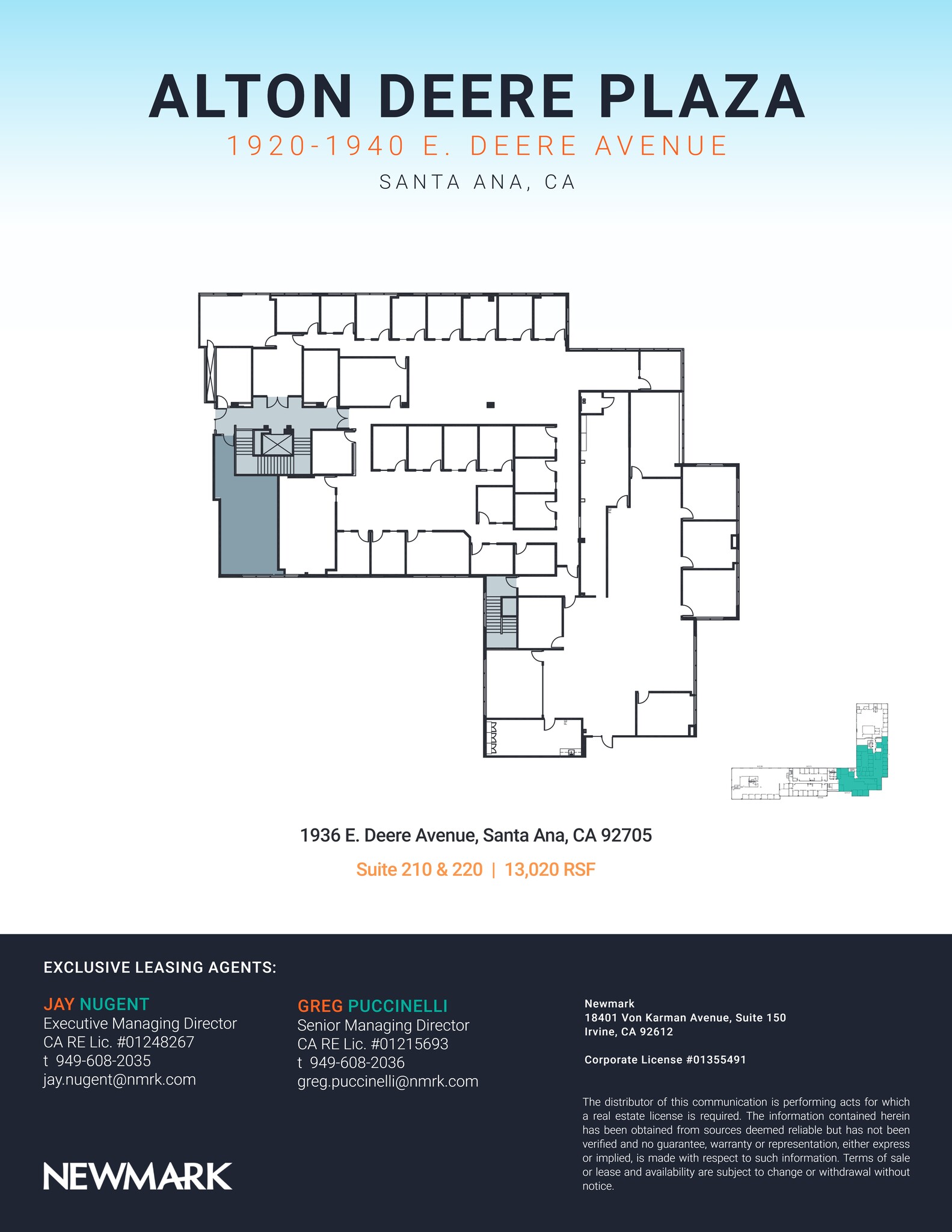 1932 E Deere Ave, Santa Ana, CA à louer Plan de site– Image 1 sur 4