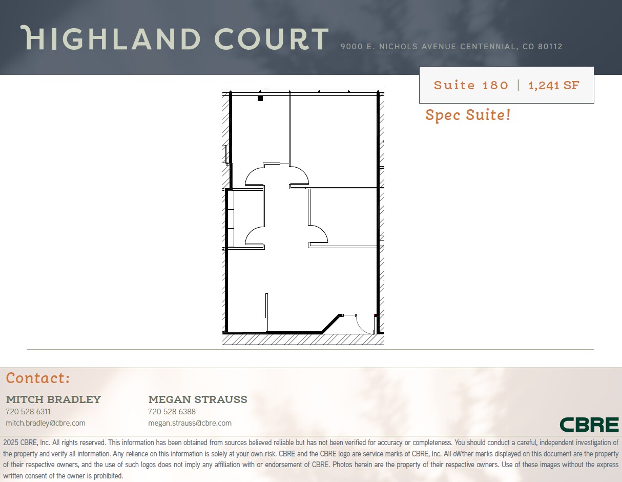 9000 E Nichols Ave, Centennial, CO à louer Plan d’étage– Image 1 sur 1