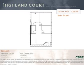 9000 E Nichols Ave, Centennial, CO à louer Plan d’étage– Image 1 sur 1