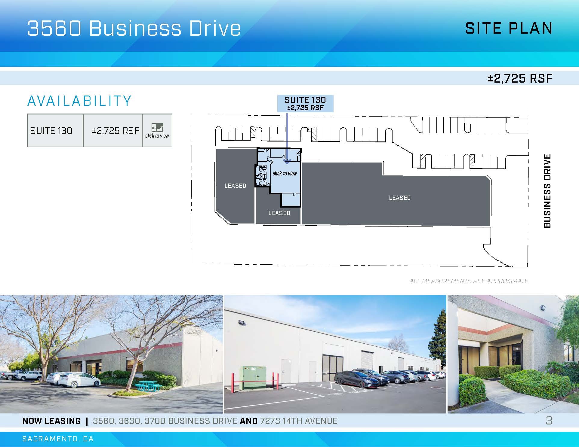 3700 Business Dr, Sacramento, CA à louer Plan d’étage– Image 1 sur 1