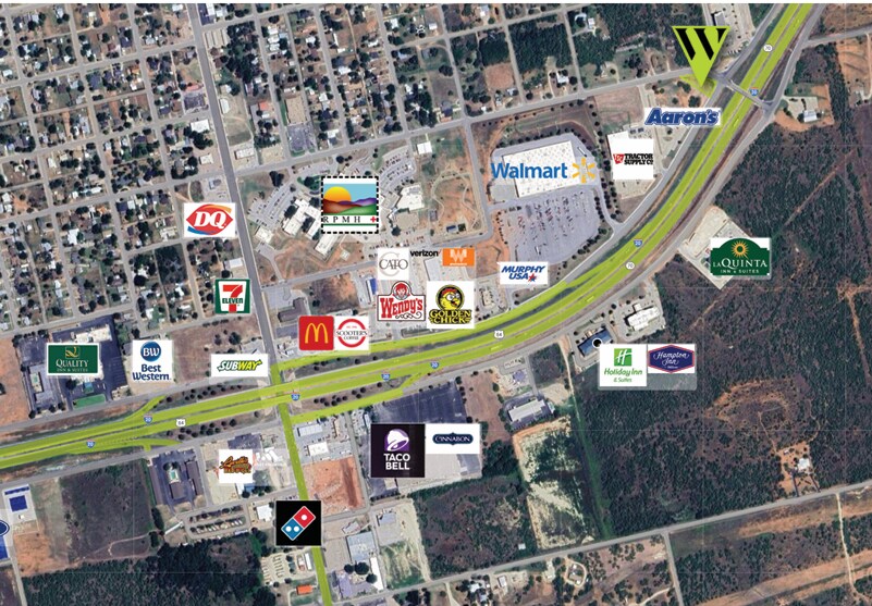 I-20 Frontage rd, Sweetwater, TX à vendre - Aérien – Image 2 sur 3