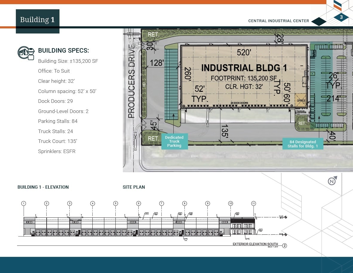 Industrial Dr, Stockton, CA à louer Plan d’étage– Image 1 sur 1