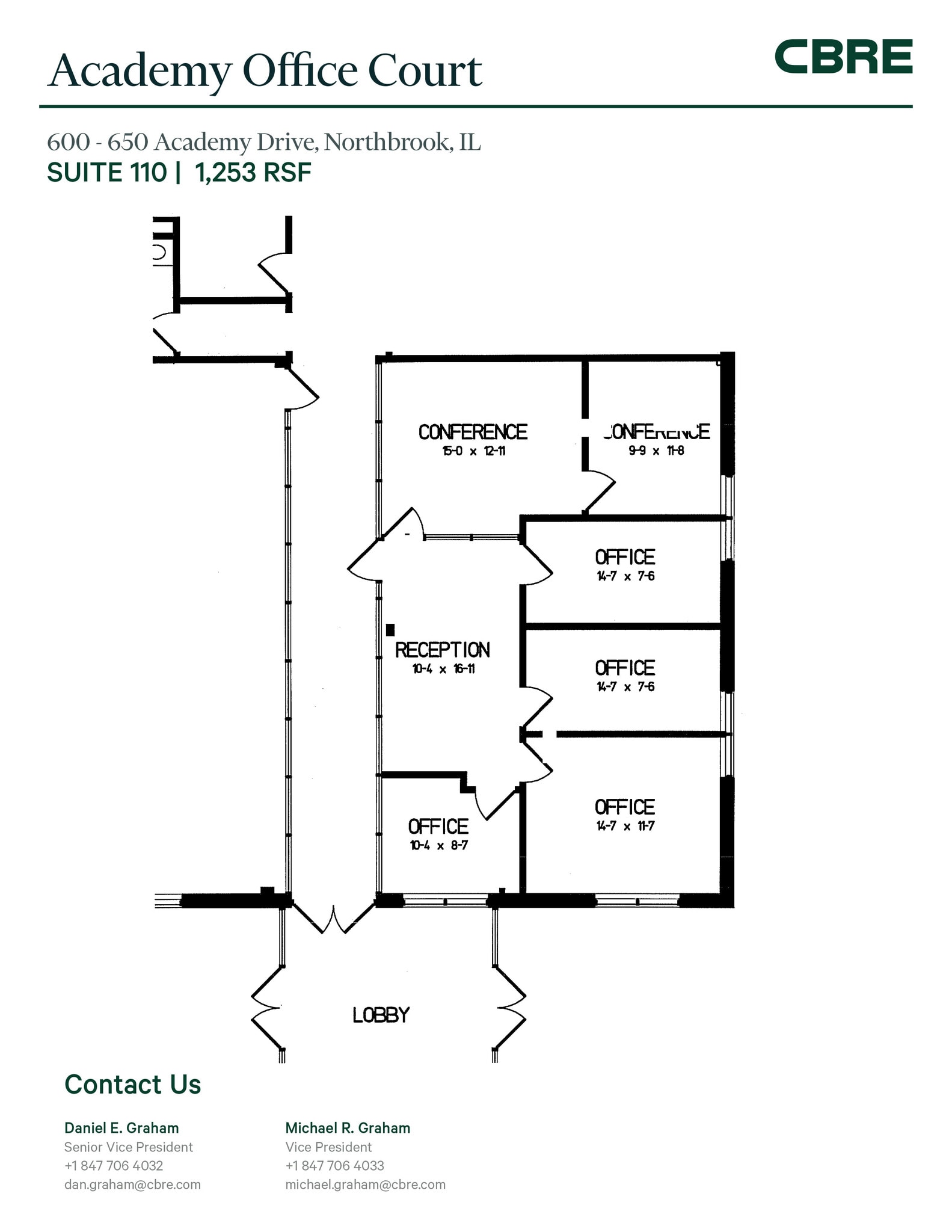 600-650 Academy Dr, Northbrook, IL à louer Plan d’étage– Image 1 sur 1