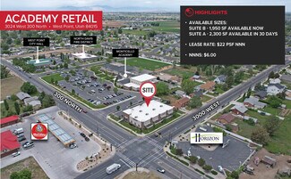 Plus de détails pour 3024 W 300 N, West Point, UT - Local commercial à louer