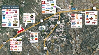 The Shops at Dove Creek, San Antonio, TX - VUE AÉRIENNE vue de carte - Image1