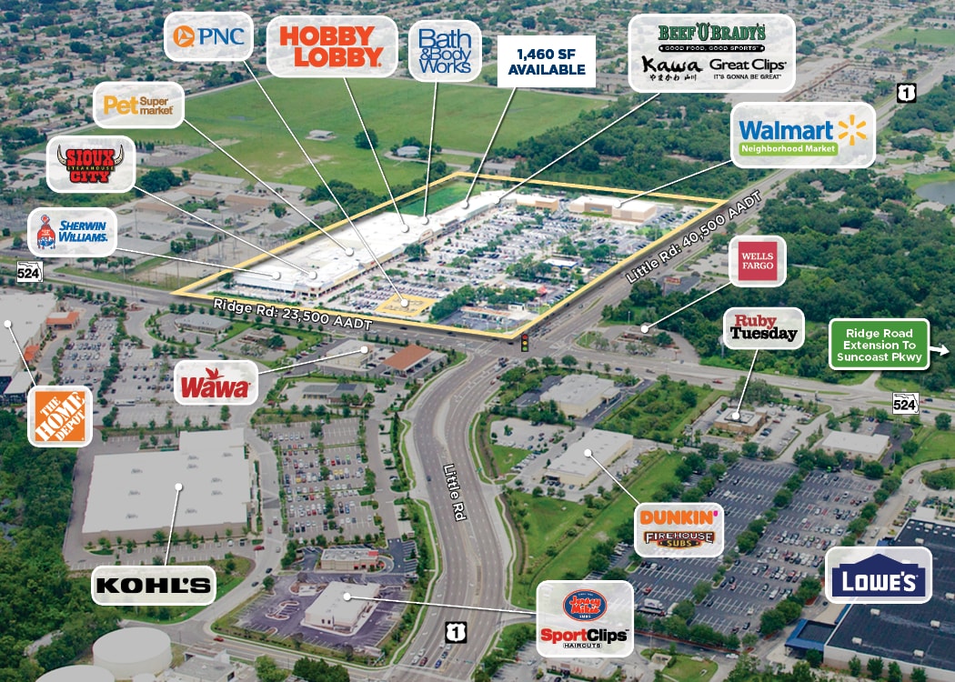 8501-8755 Little Rd, New Port Richey, FL à louer Photo de l’immeuble– Image 1 sur 1