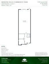 23322 Madero, Mission Viejo, CA à louer Plan d’étage– Image 1 sur 1