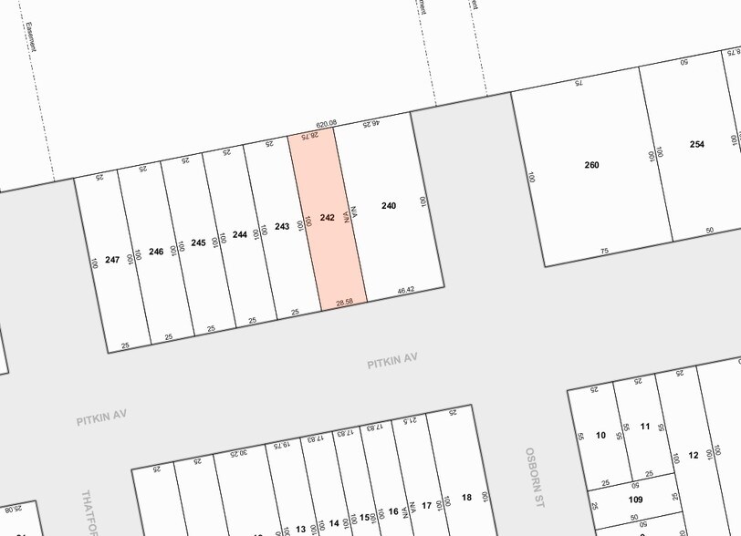 1731 Pitkin Ave, Brooklyn, NY à vendre - Plan cadastral – Image 3 sur 4
