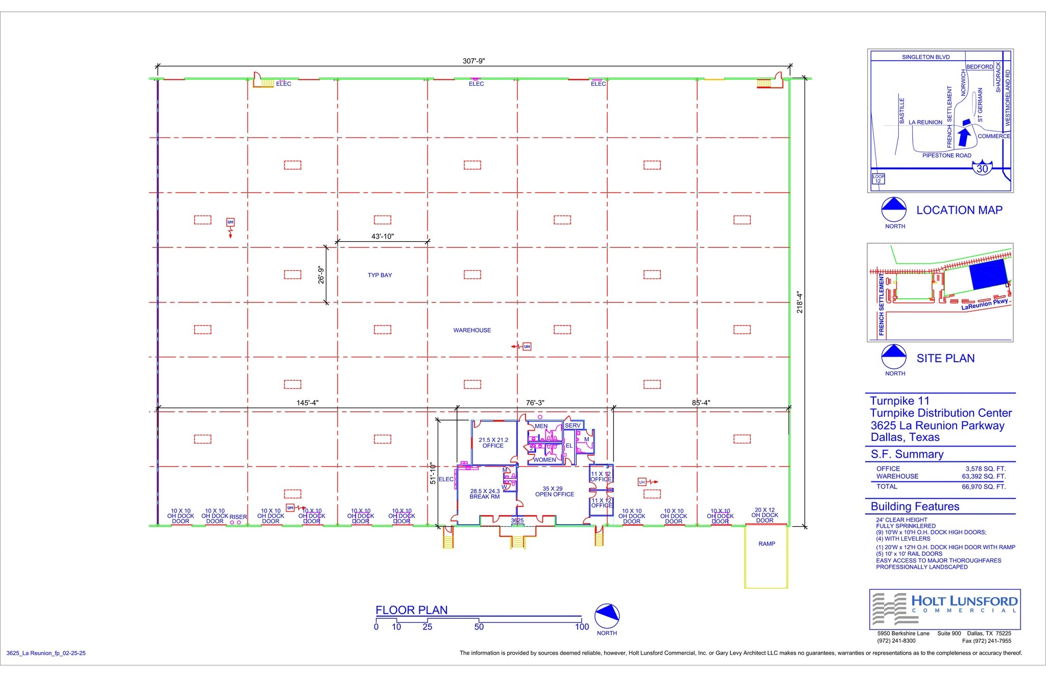 3605-3665 La Reunion Pky, Dallas, TX à louer Plan de site– Image 1 sur 1