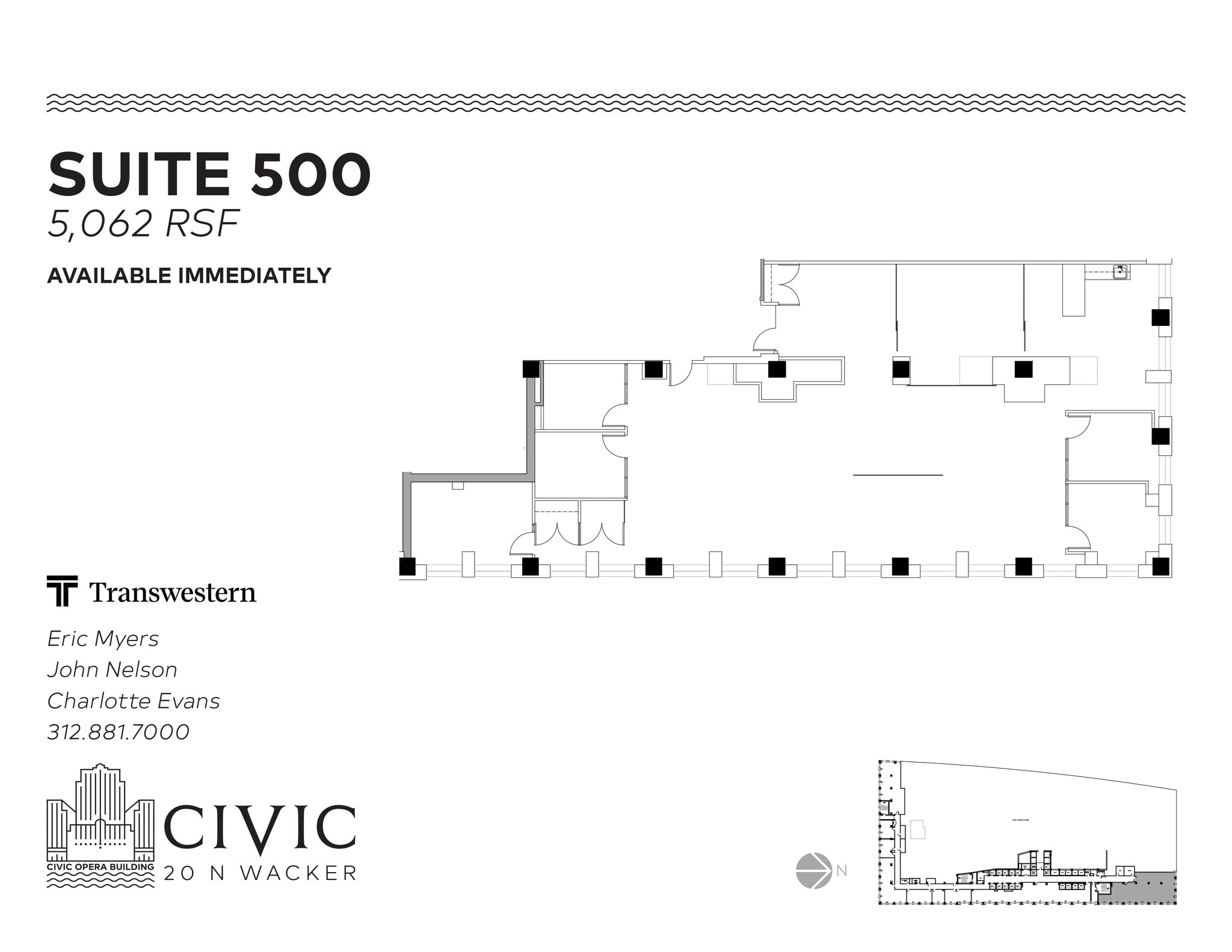 20 N Wacker Dr, Chicago, IL à louer Plan d’étage– Image 1 sur 1