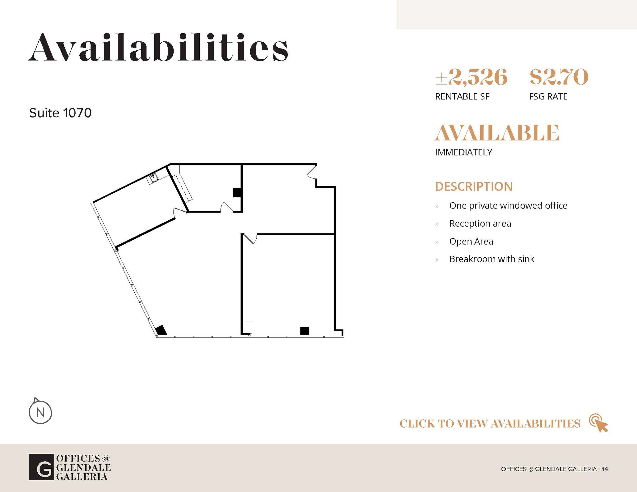 100 W Broadway, Glendale, CA à louer Plan d’étage– Image 1 sur 1