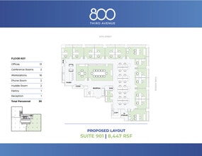 800 Third Ave, New York, NY à louer Plan d’étage– Image 1 sur 5