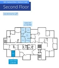 1801 Oakland Blvd, Walnut Creek, CA à louer Plan d’étage– Image 1 sur 1