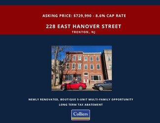 Plus de détails pour 228 E Hanover St, Trenton, NJ - Logement à vendre