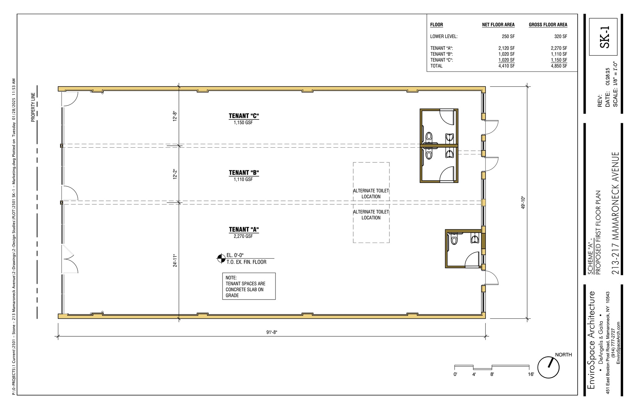 213-215 Mamaroneck Ave, Mamaroneck, NY à louer Plan de site– Image 1 sur 2