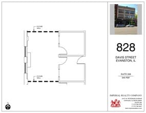 828 Davis St, Evanston, IL à louer Plan de site– Image 1 sur 2