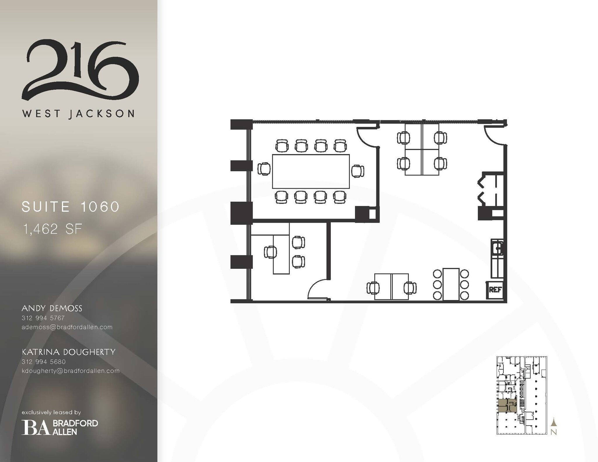 216 W Jackson Blvd, Chicago, IL à louer Plan d’étage– Image 1 sur 7