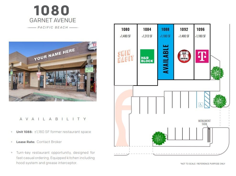 1078-1096 Garnet Ave, San Diego, CA à louer Plan de site– Image 1 sur 1