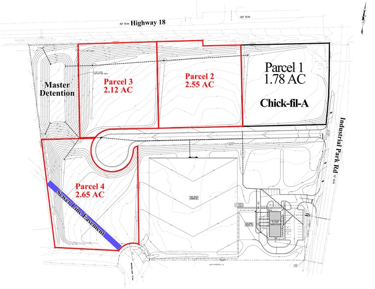 Interstate 75 & GA Hwy 18, Forsyth, GA à vendre - Plan de site – Image 2 sur 3