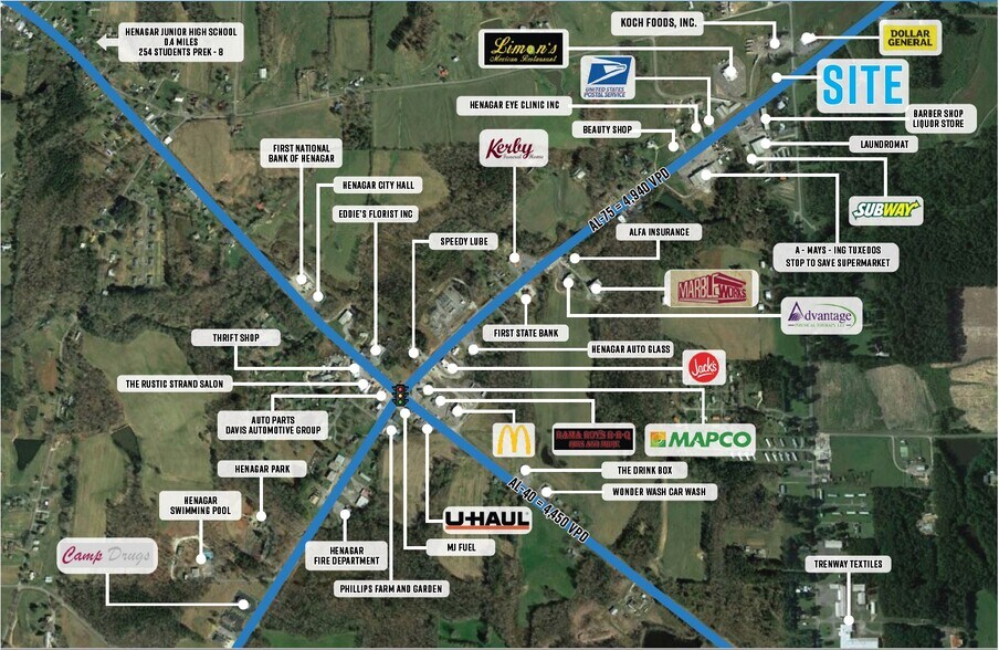 16996 Broad St, Henagar, AL à vendre - Photo de l’immeuble – Image 3 sur 4
