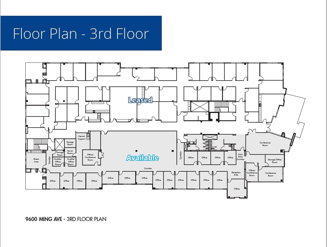 9600 Ming Ave, Bakersfield, CA à louer Plan d’étage– Image 1 sur 1