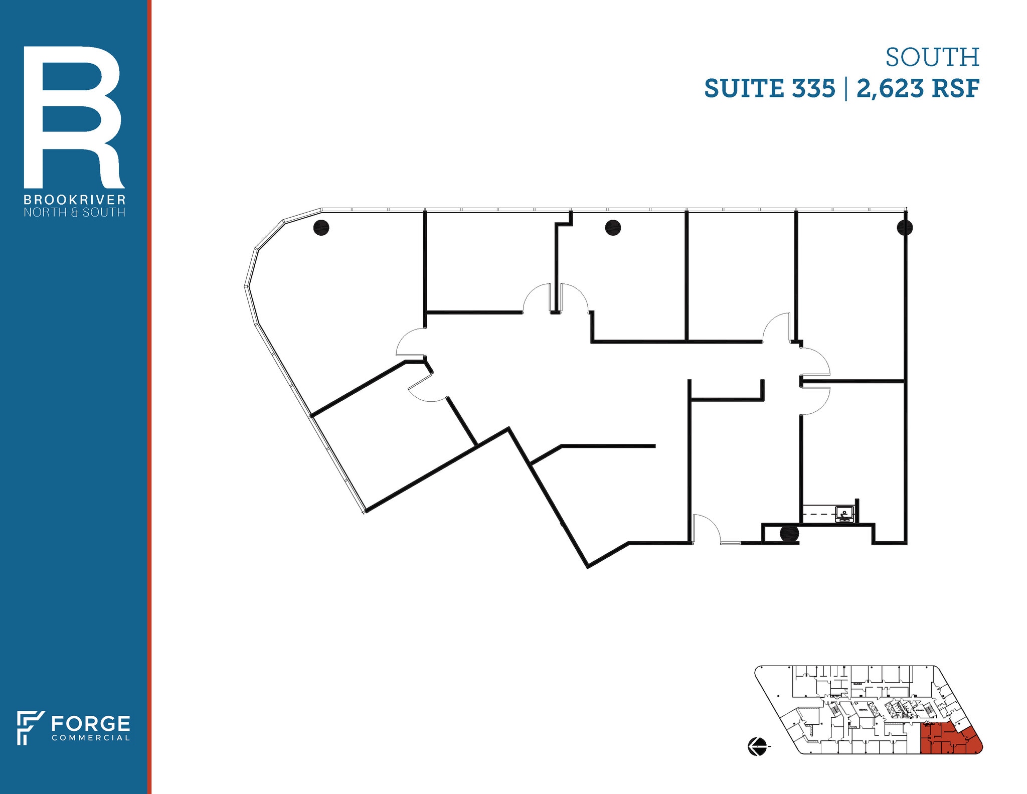 8200 Brookriver Dr, Dallas, TX à louer Plan d’étage– Image 1 sur 5