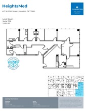 427 W 20th St, Houston, TX à louer Plan d’étage– Image 2 sur 2