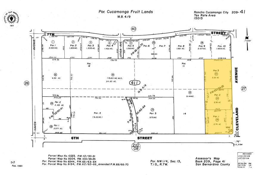 10860 6th St, Rancho Cucamonga, CA à louer - Plan cadastral – Image 3 sur 20