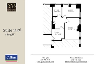 333 N Michigan Ave, Chicago, IL à louer Plan d’étage– Image 1 sur 1