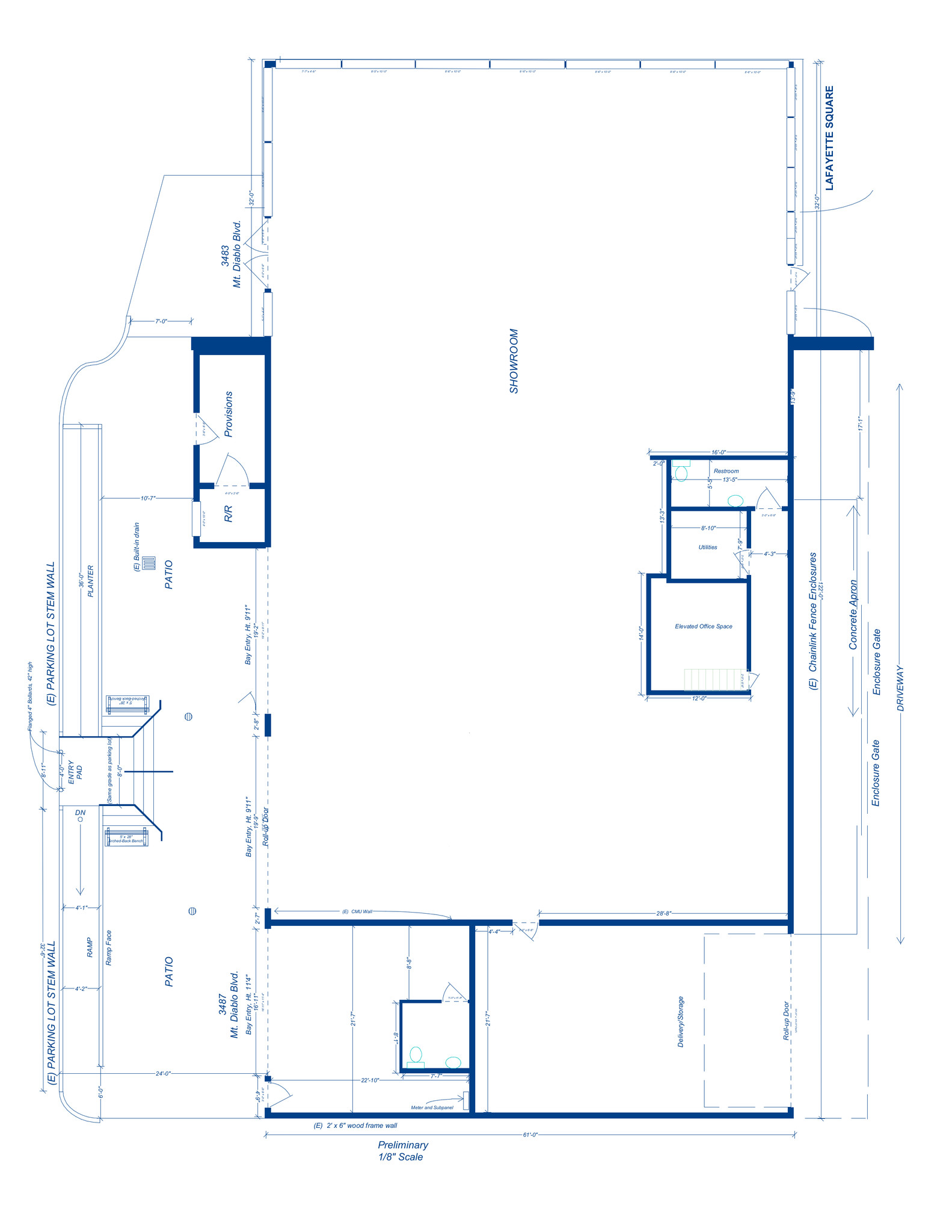 3483 Mt Diablo Blvd, Lafayette, CA à louer Plan d’étage– Image 1 sur 1