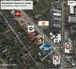 337 Moreland Ave NE, Atlanta, GA - VUE AÉRIENNE  vue de carte