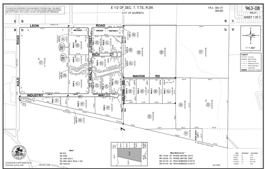 37253 Industry Way, Murrieta, CA à vendre - Plan cadastral – Image 2 sur 3