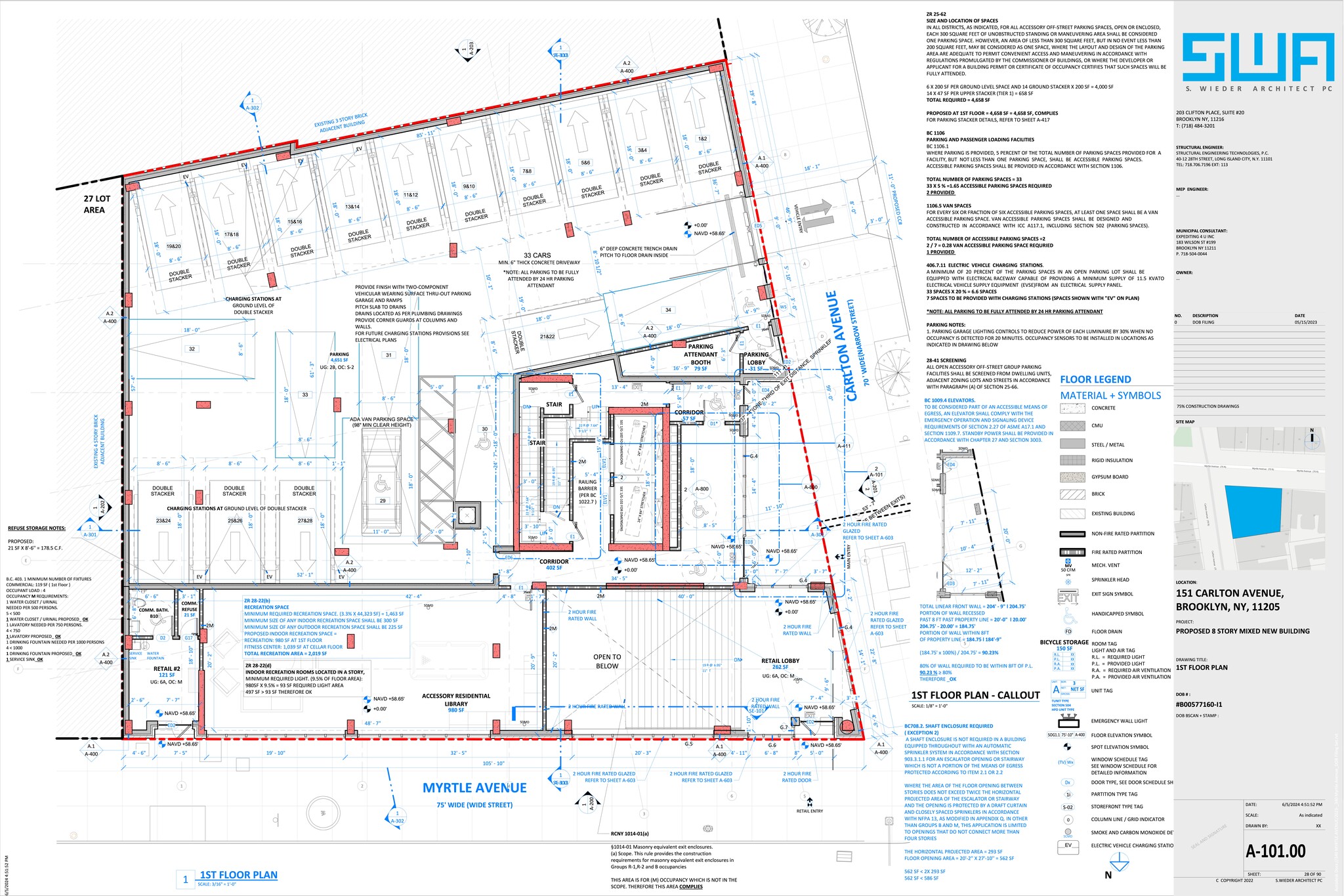 340 Myrtle Ave, Brooklyn, NY à louer Plan de site– Image 1 sur 1