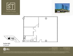 13760 Noel Rd, Dallas, TX à louer Plan d’étage– Image 1 sur 1