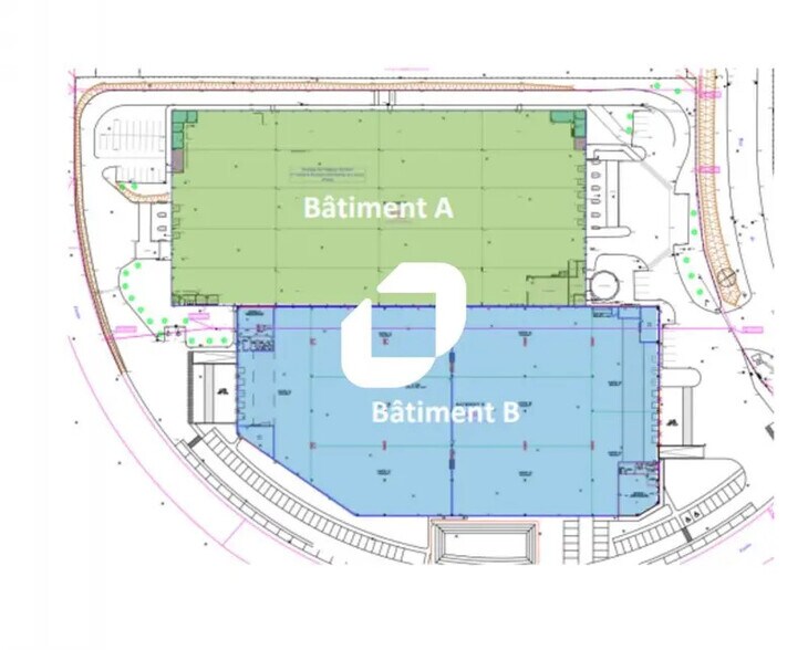 Industriel/Logistique dans Saint-Quentin-Fallavier à louer - Plan de site – Image 2 sur 3