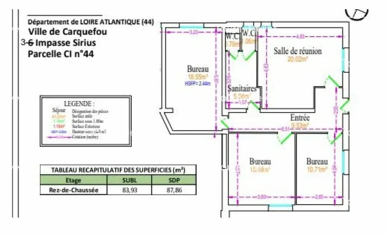 3 Impasse Sirius Lot 3-1, Carquefou à louer - Plan d’étage – Image 2 sur 2