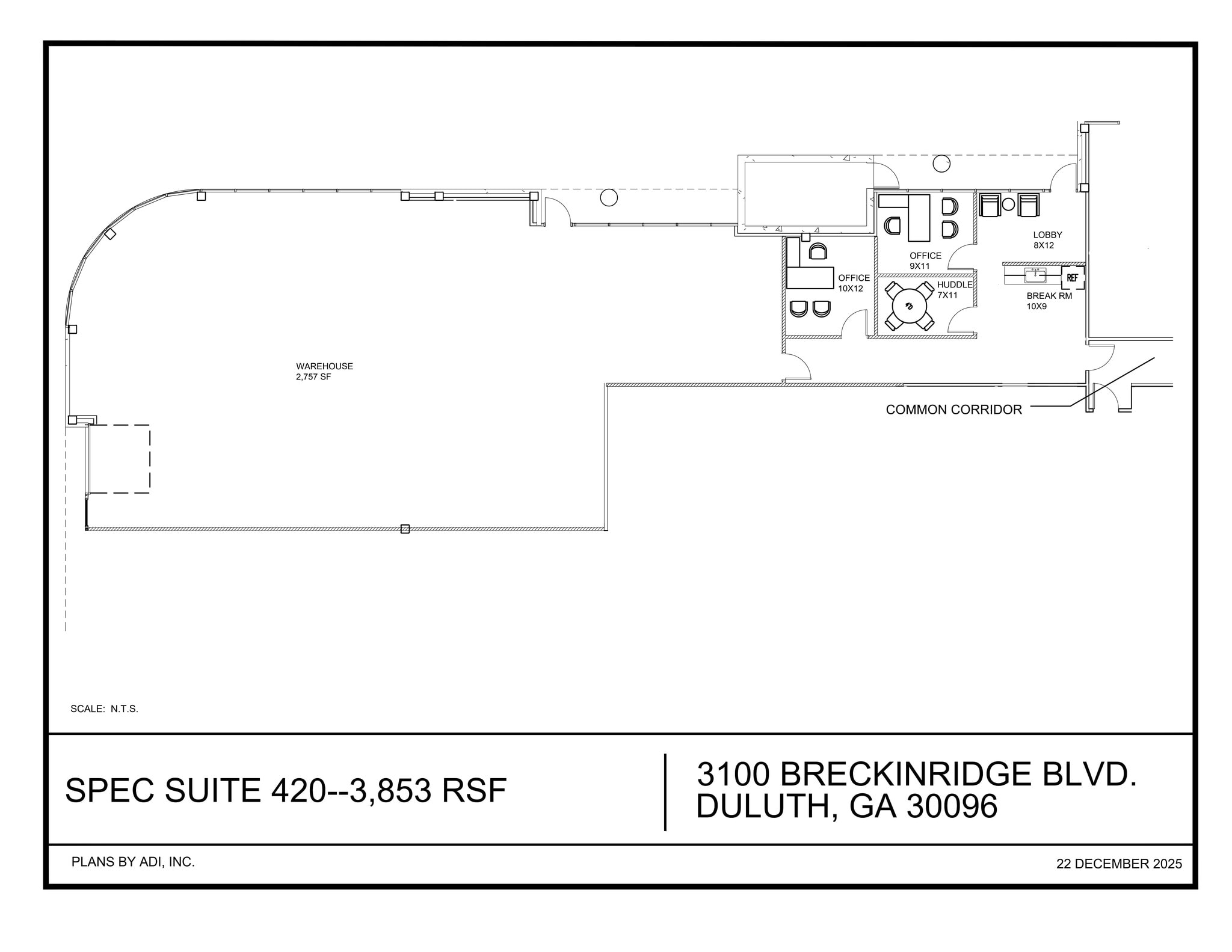 3100 Breckinridge Blvd, Duluth, GA à louer Plan de site– Image 1 sur 8
