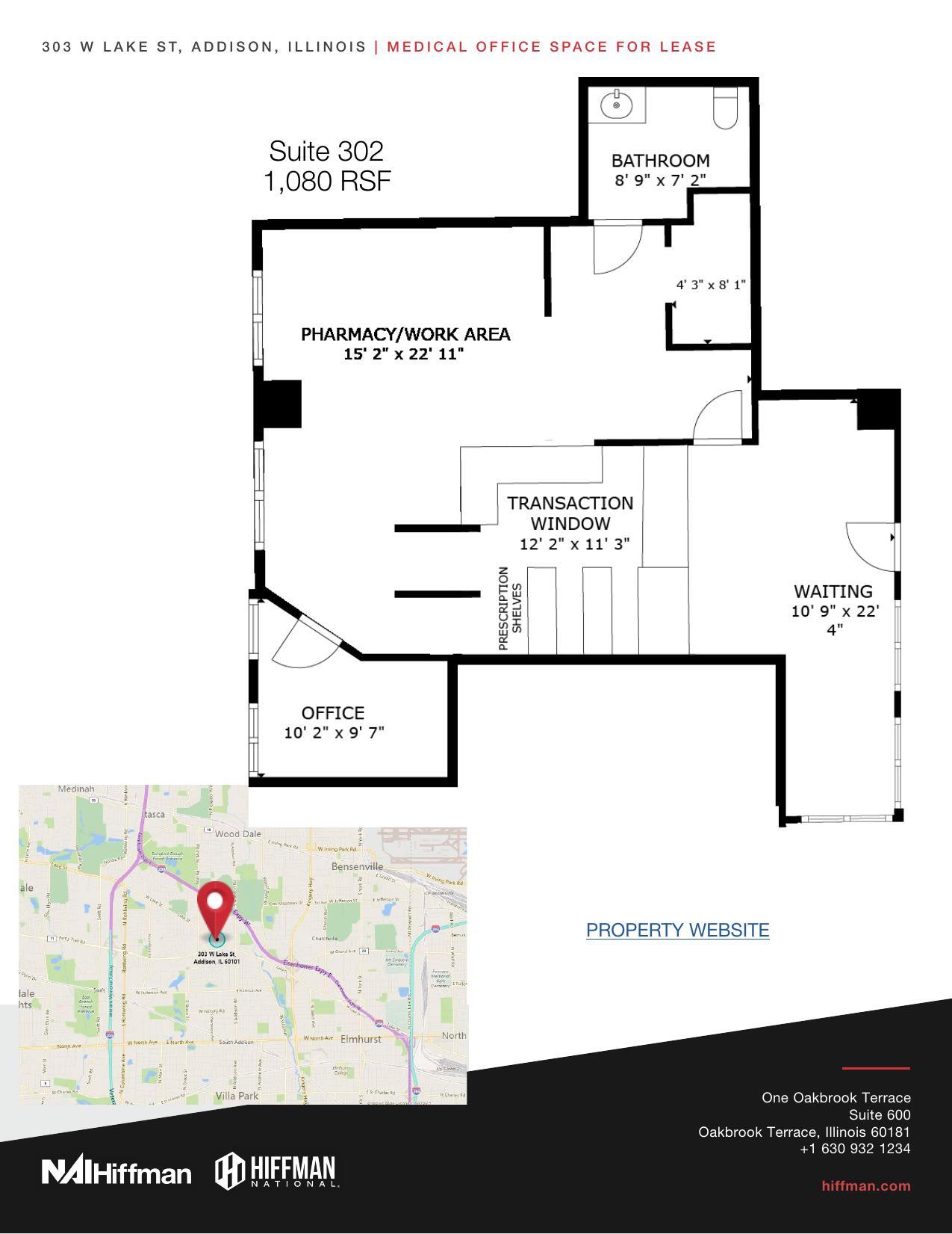 303 W Lake St, Addison, IL à louer Plan d’étage– Image 1 sur 1